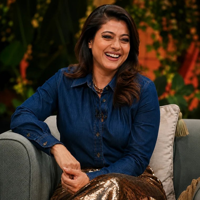Kajol wearing the Banita Denim Shirt